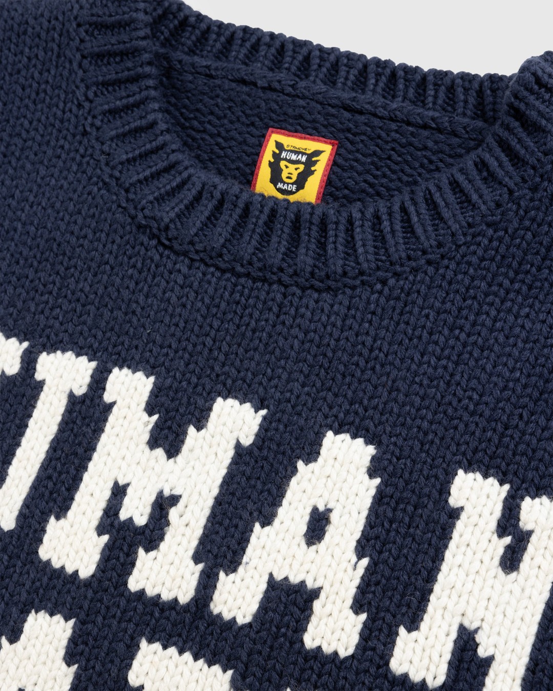 Human Made – Dachs Knit Sweater Navy | Highsnobiety Shop